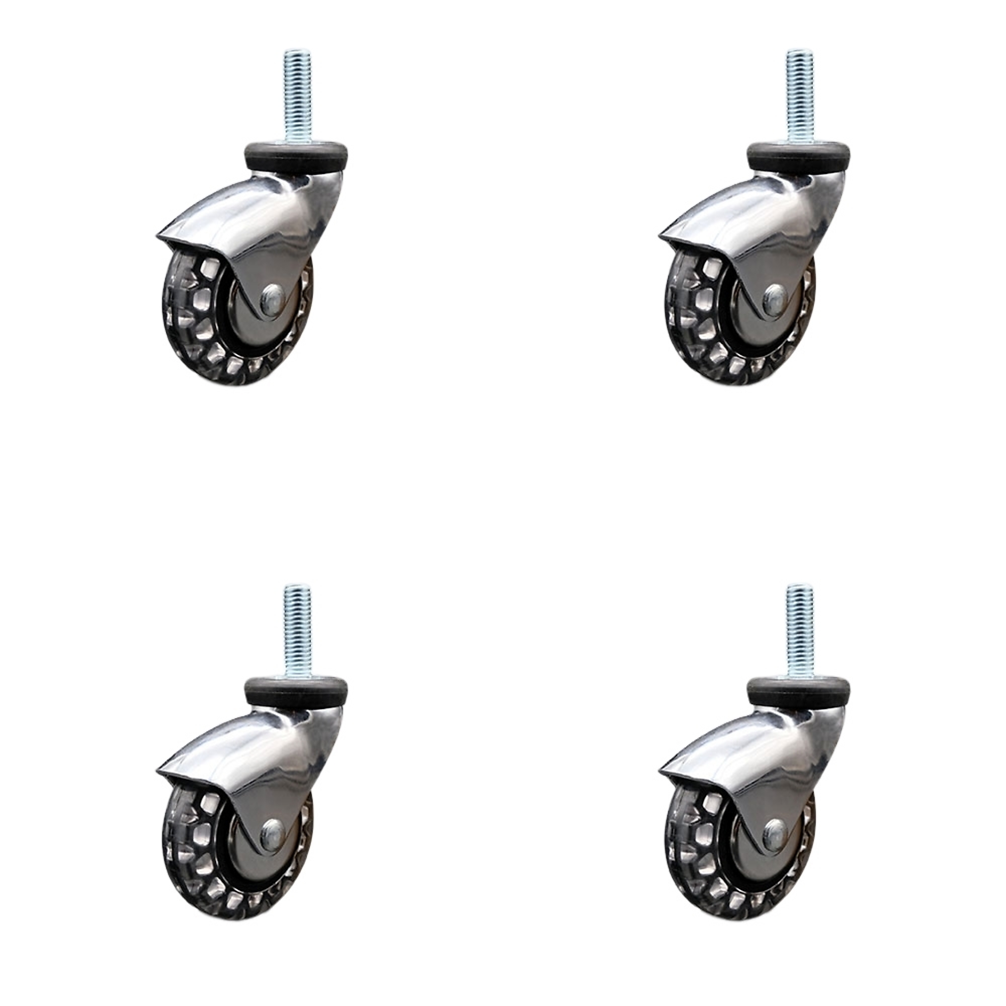 Service Caster, 3in. x 15/16in. Stem Casters, Wheel Diameter 3 in, Caster Type Swivel, Package (qty.) 4, Model# SCC-TS03S310-PPUBD-BC-381615-4